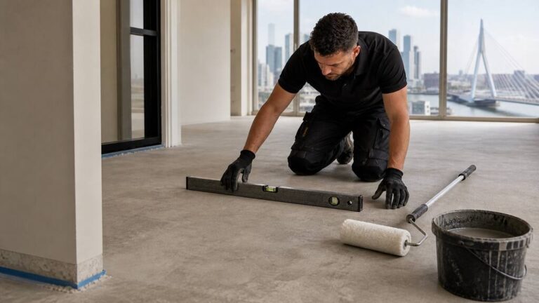 PVC ondergrond egaliseren voor een vlakke vloer